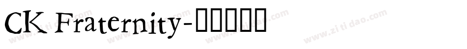 CK Fraternity字体转换